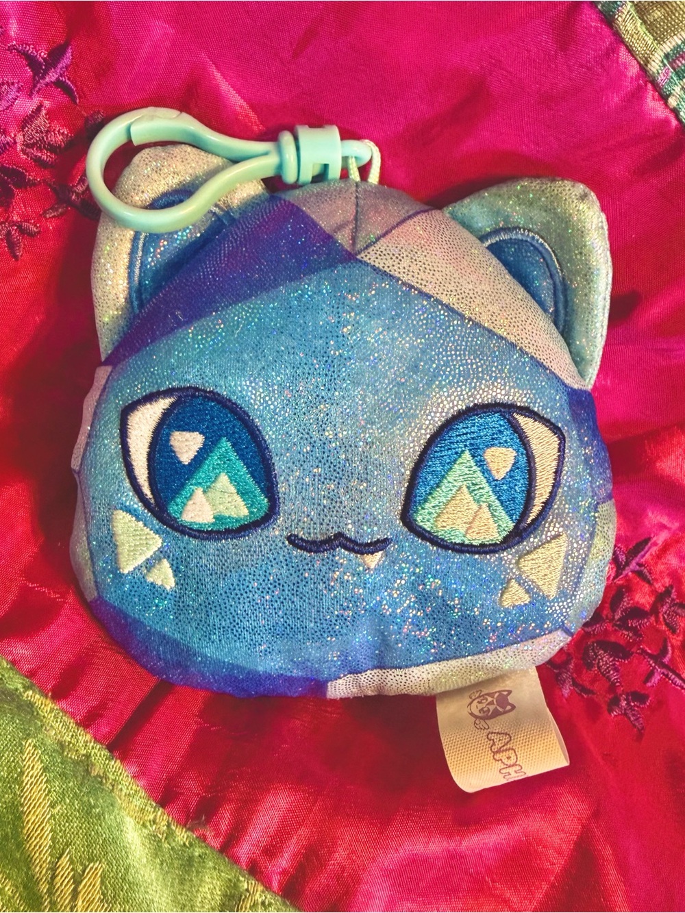 Aphmau Meemeow Sapphire Cat Hanging Plush Keychain
